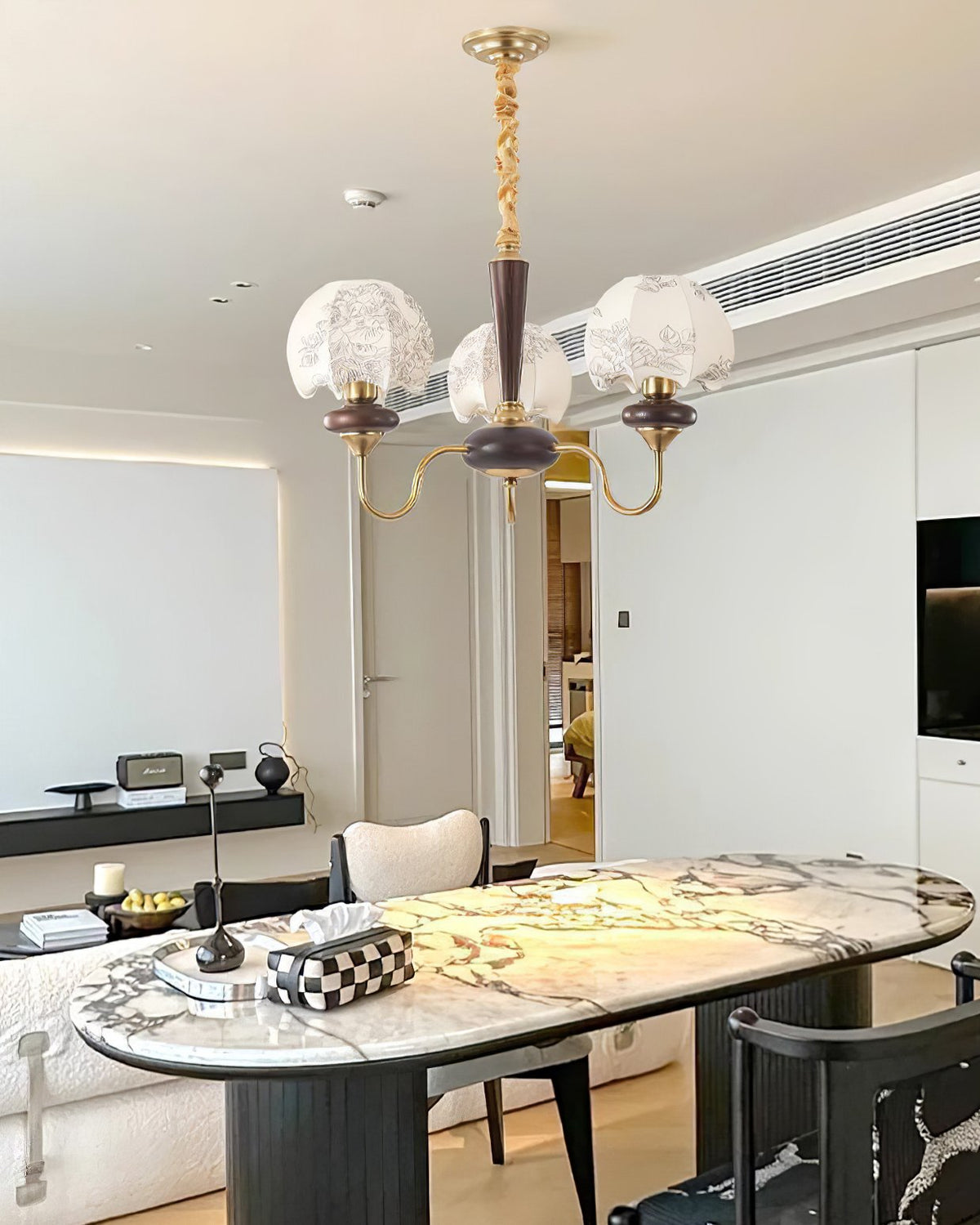 Mushroom Head Chandelier