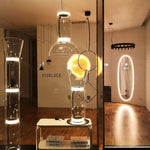 Bamboo Glass Floor Lamp