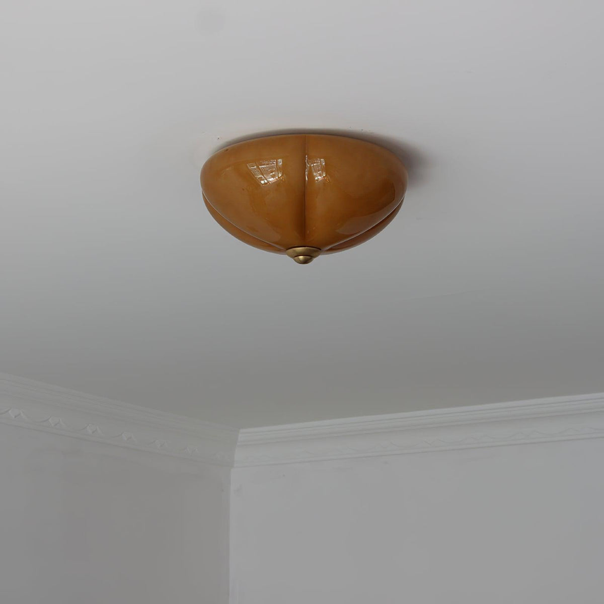orange-mushroom-ceiling-lamp