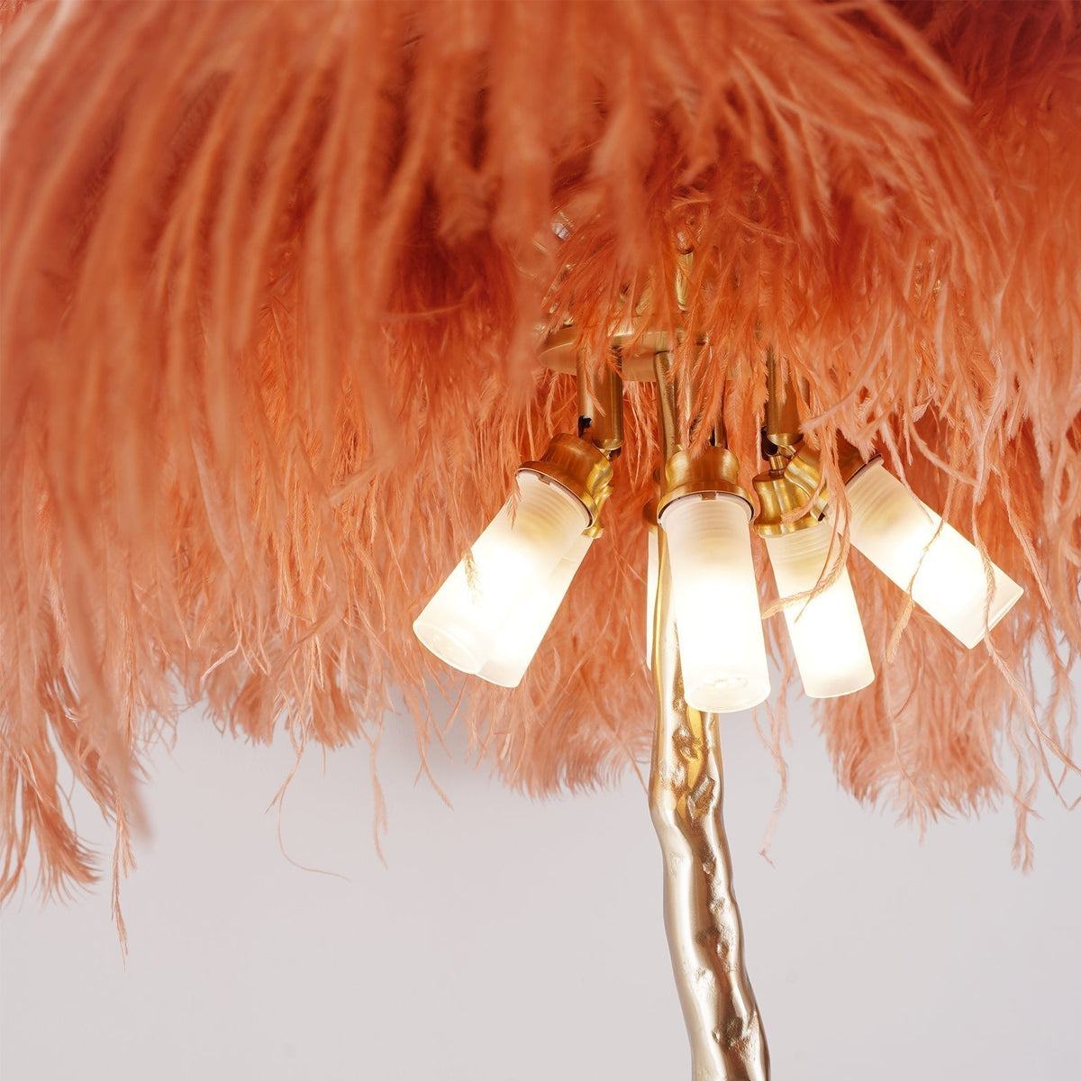 Ostrich Feather Floor Lamp