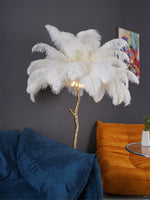 Ostrich Feather Floor Lamp