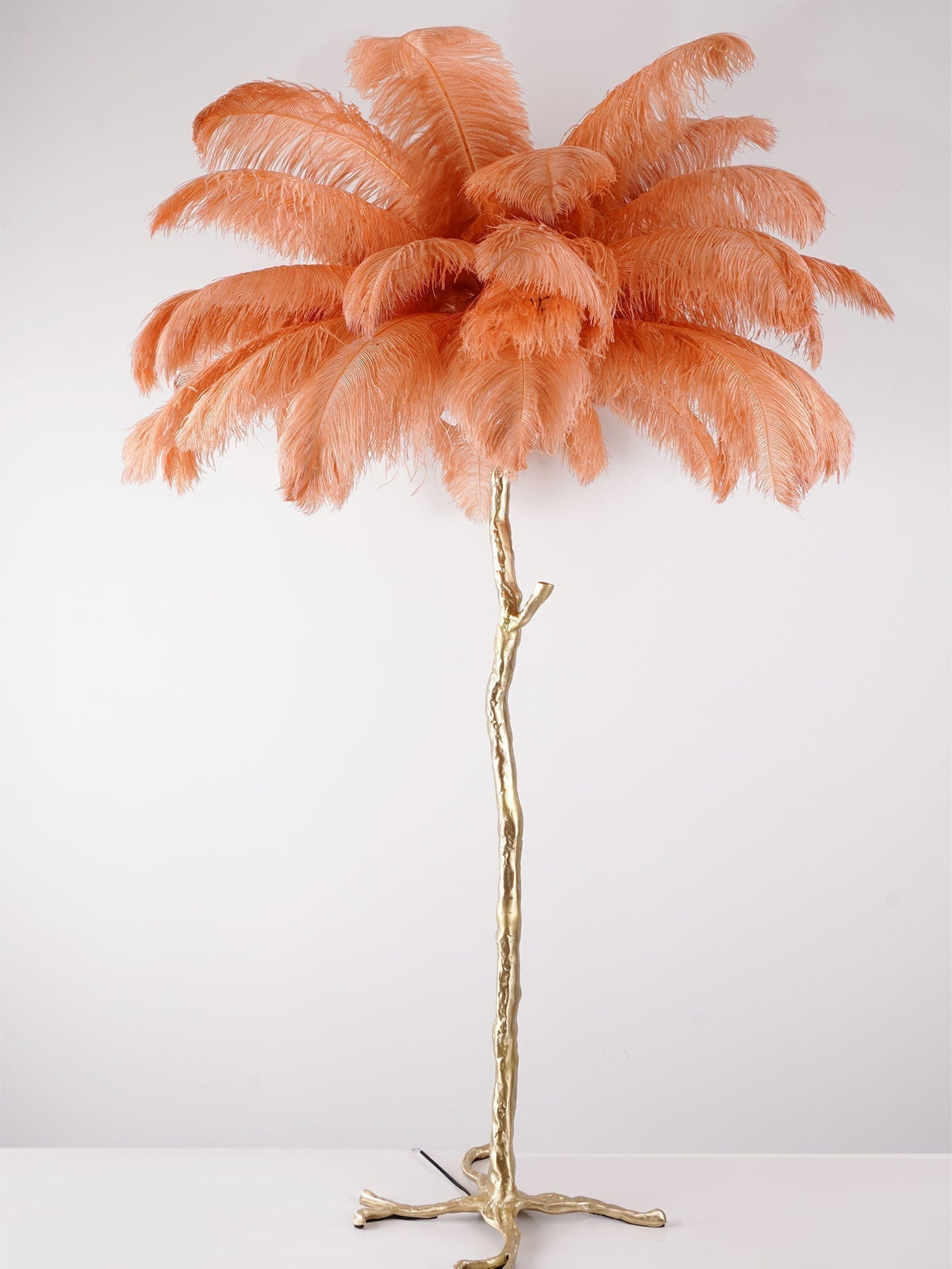 Ostrich Feather Floor Lamp