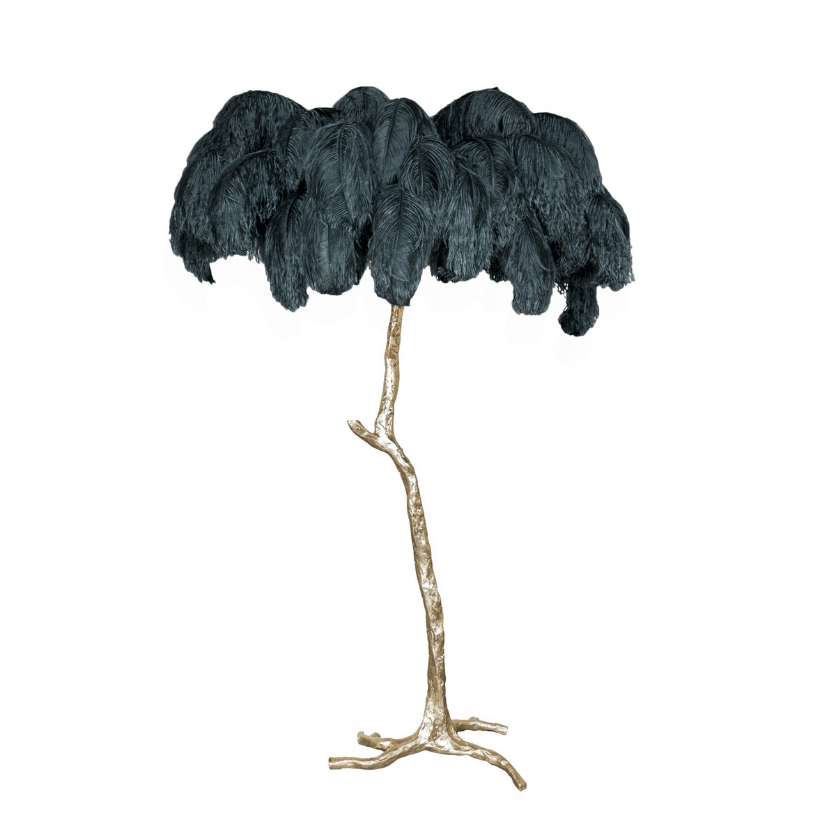 Ostrich Feather Floor Lamp