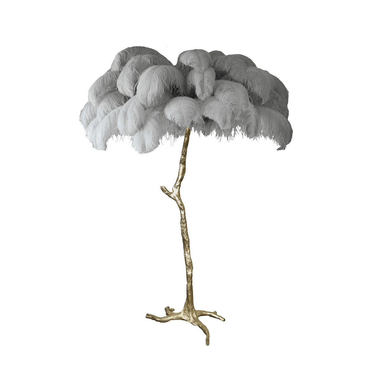 Ostrich Feather Floor Lamp