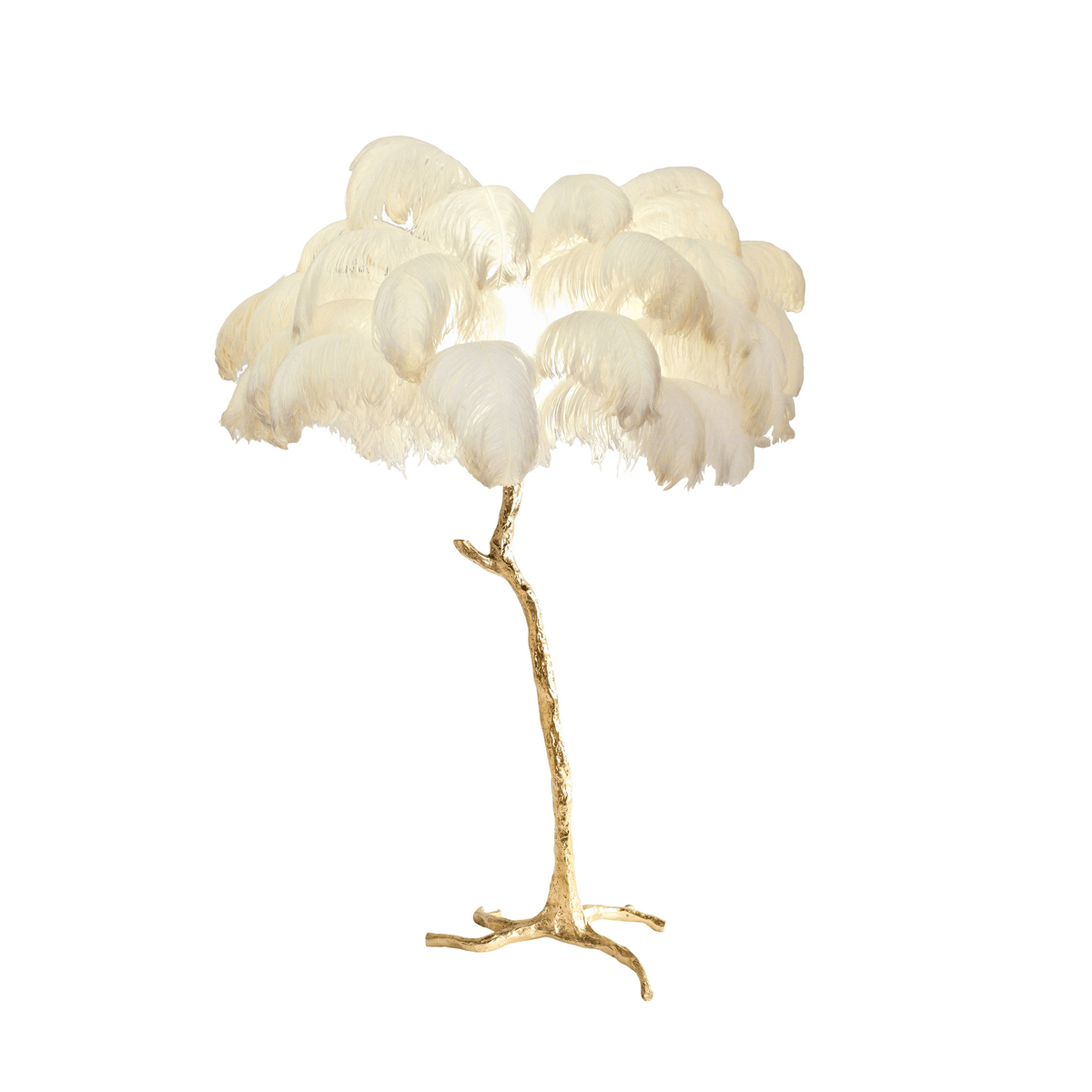 Ostrich Feather Floor Lamp