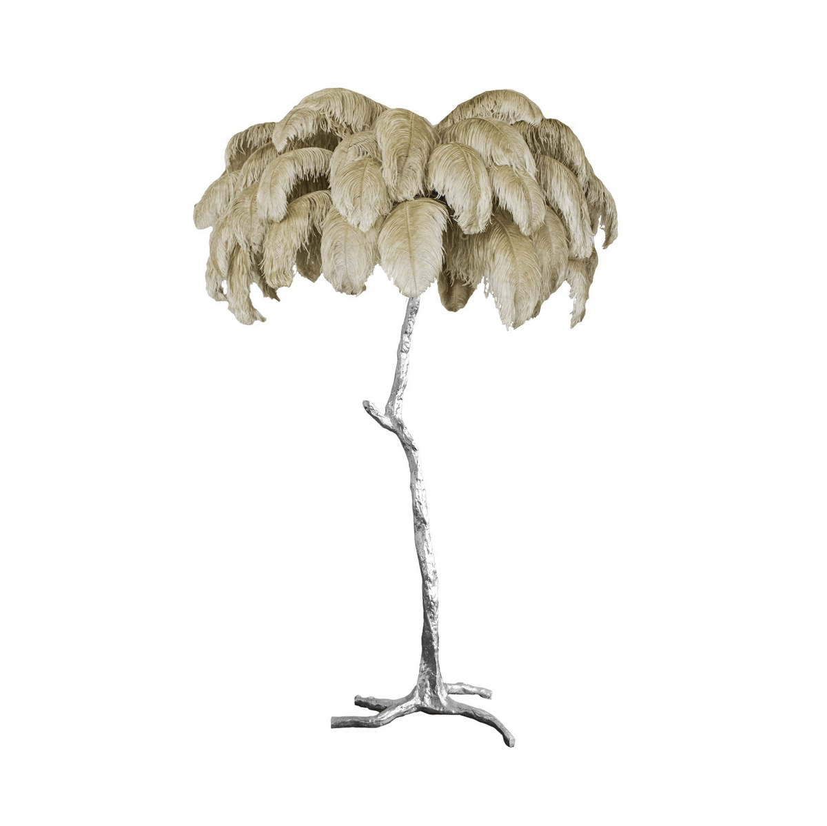 Ostrich Feather Floor Lamp