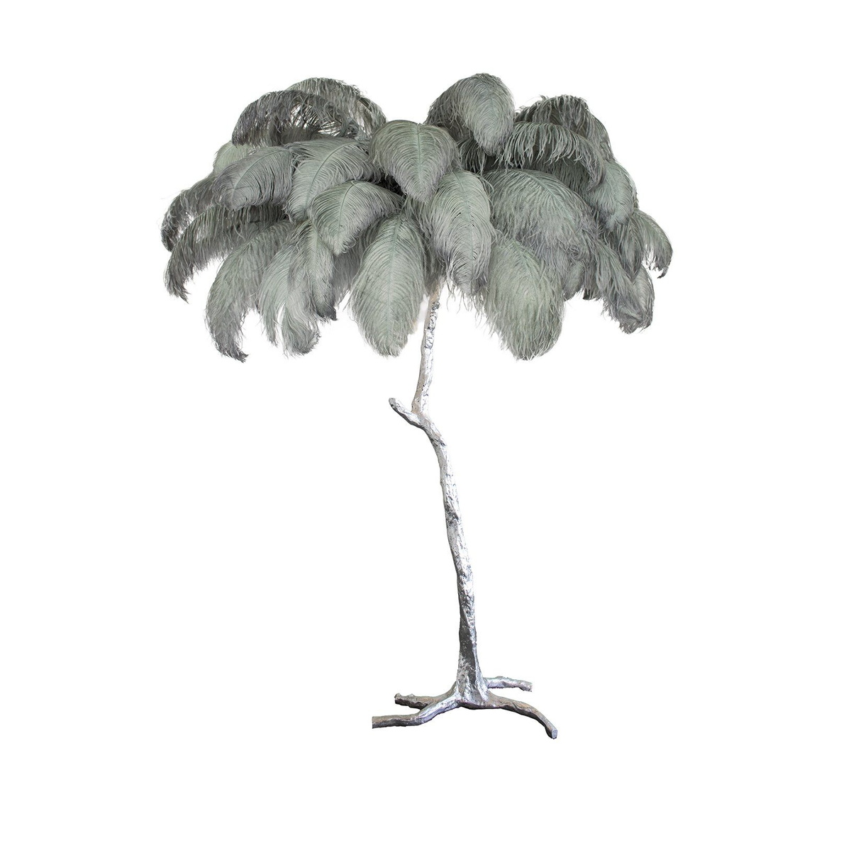 Ostrich Feather Floor Lamp