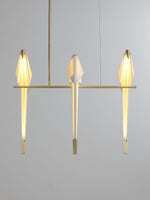 Paper Crane Bird Led Chandelier