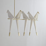Paper Crane Bird Led Chandelier