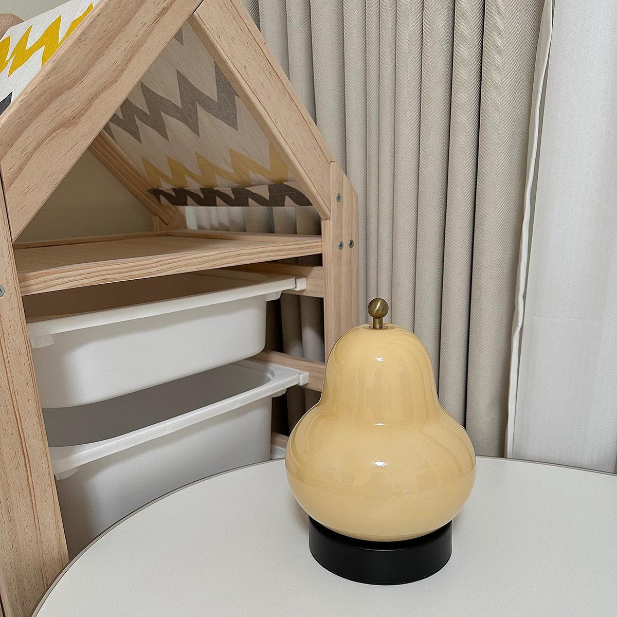 Pear Built In Battery Table Lamp