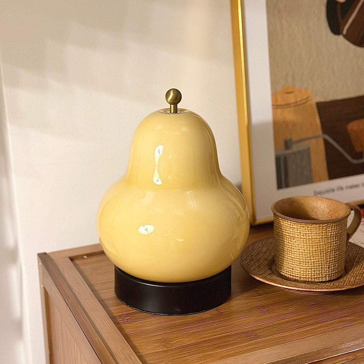 Pear Built In Battery Table Lamp