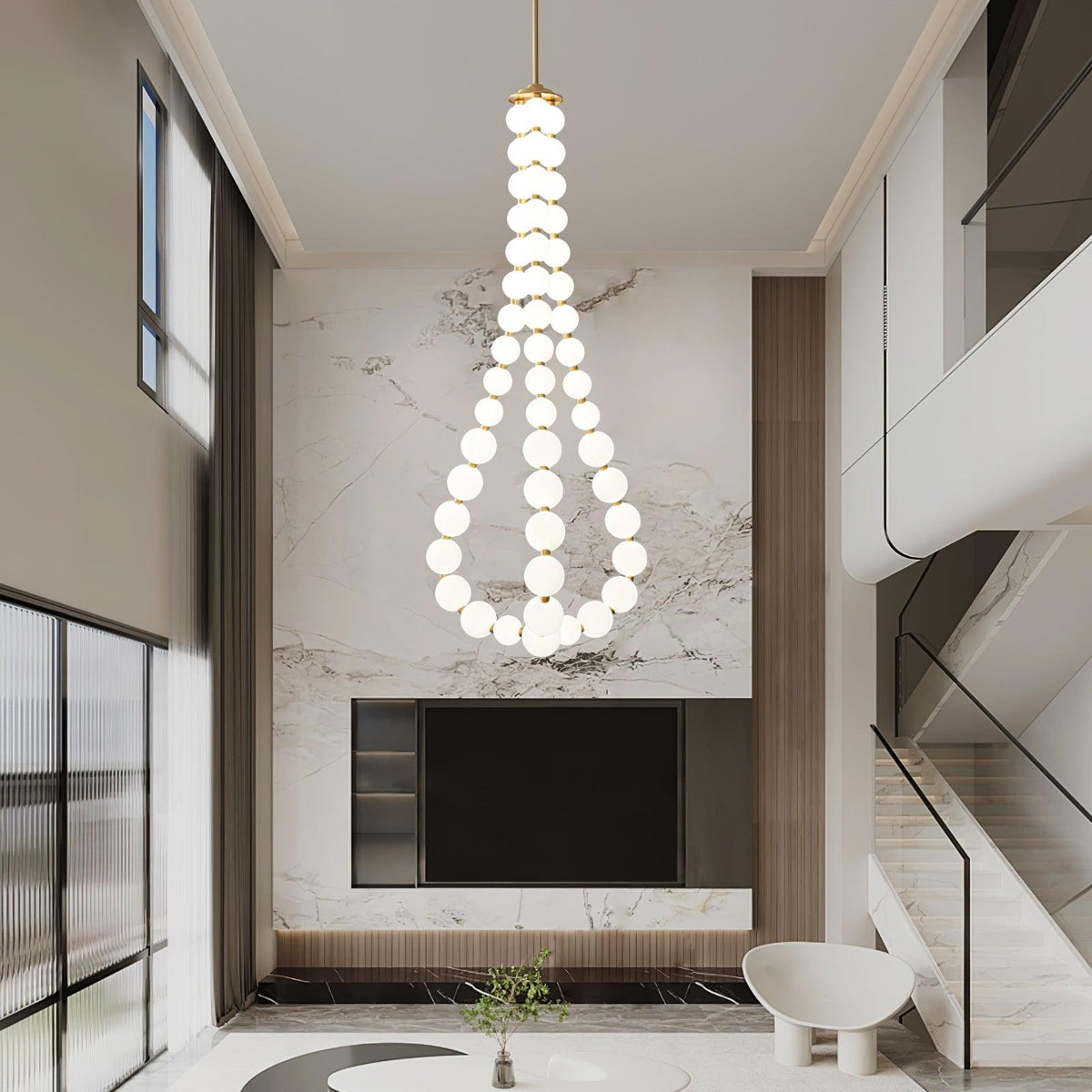 Pearl Necklace Chandelier