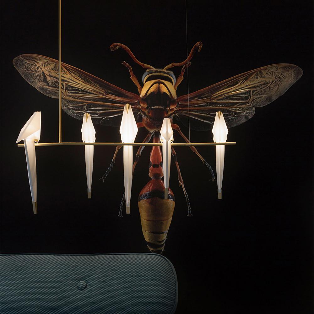 Paper Crane Bird Led Chandelier