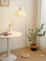 Rattan Arch Floor Lamp