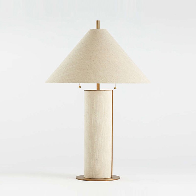 Remi Natural Linen Table Lamp