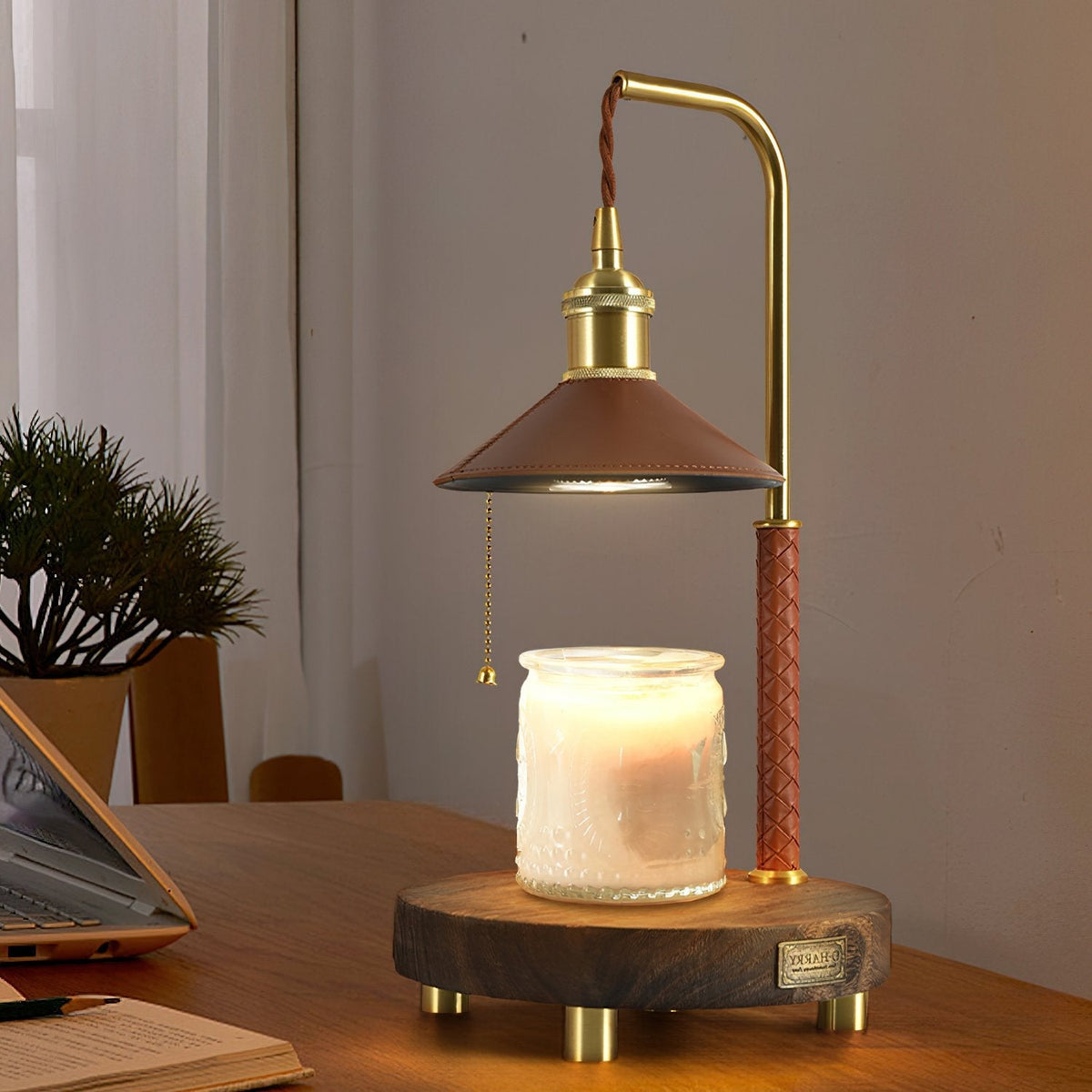 Retro Candle Warmer Table Lamp