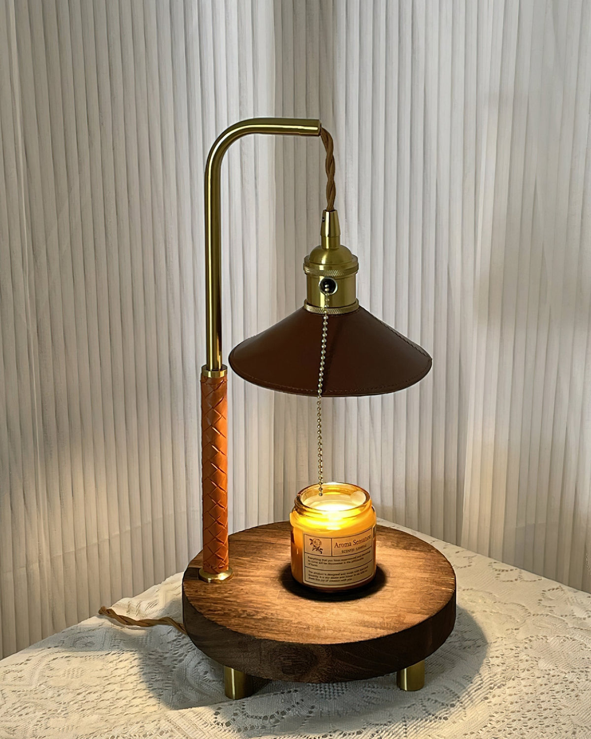 Retro Candle Warmer Table Lamp
