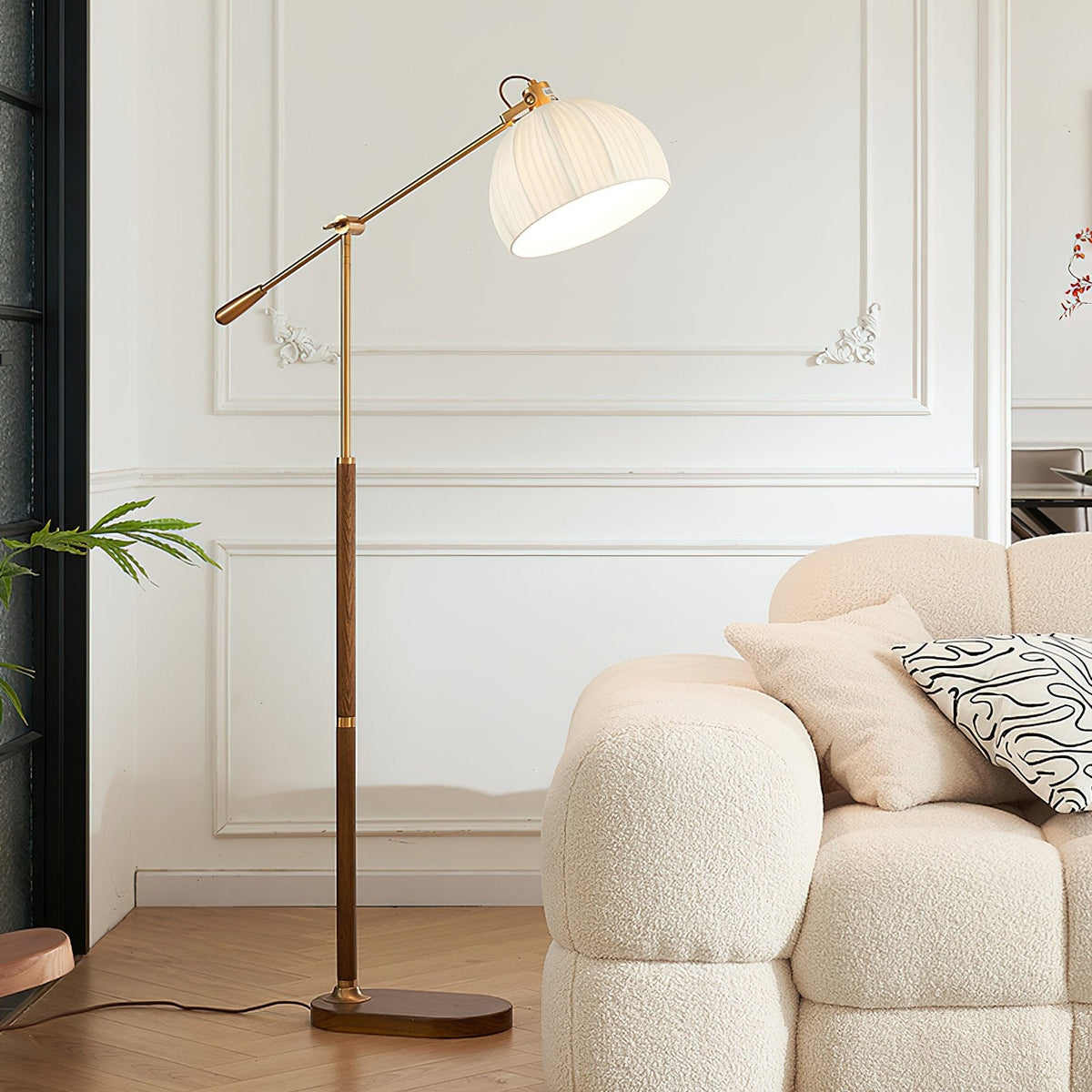 Retro Fabric Floor Lamp