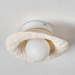 Retro Straw Hat Ceiling Lamp