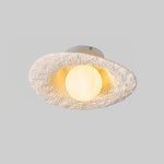 Retro Straw Hat Ceiling Lamp