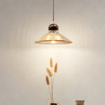 Ribbed Floral Pendant Light