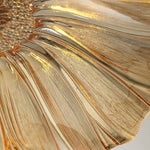 Ribbed Floral Pendant Light
