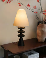 Ripple Wood Table Lamp