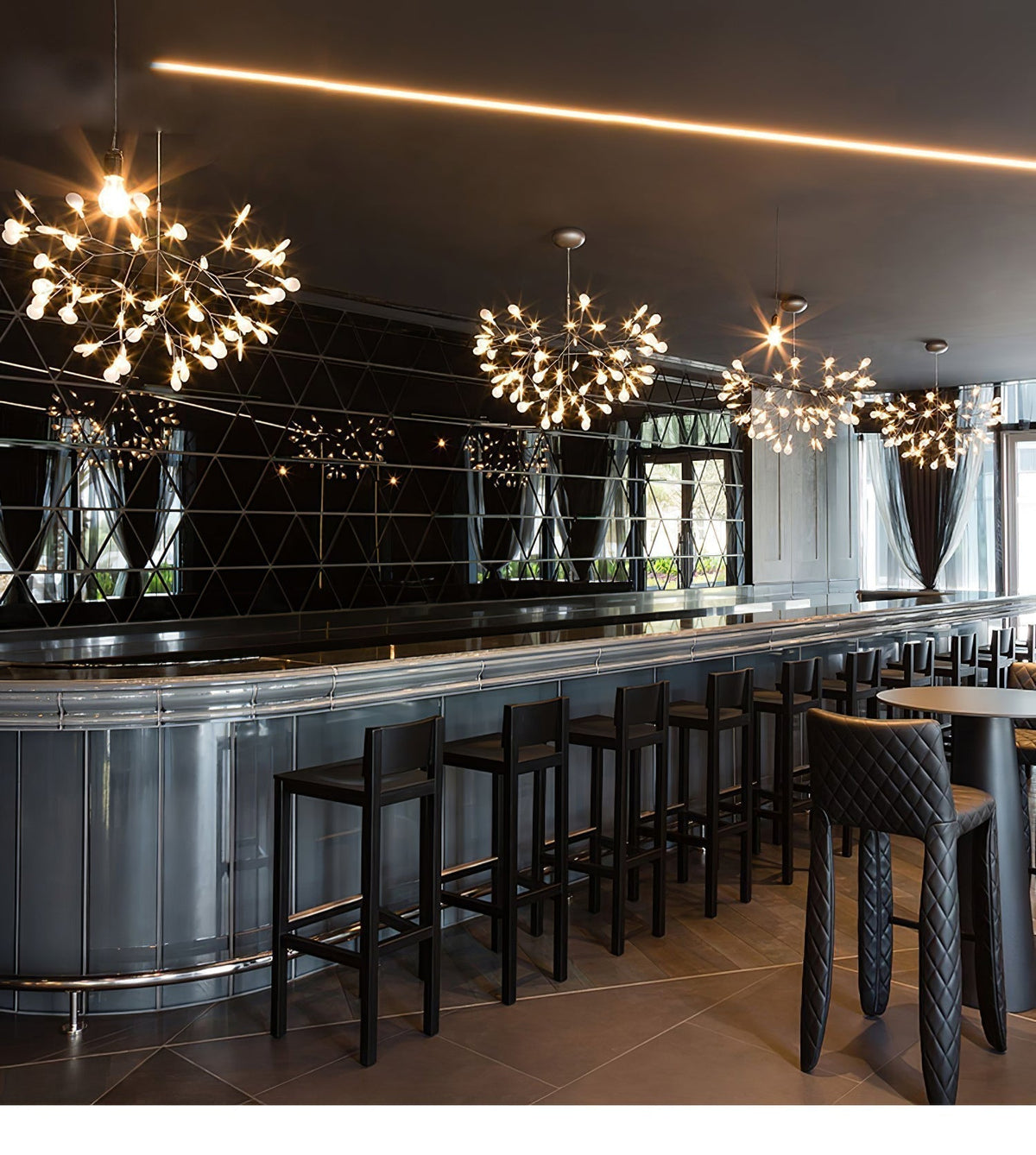 Rose Gold Firefly Led Chandelier