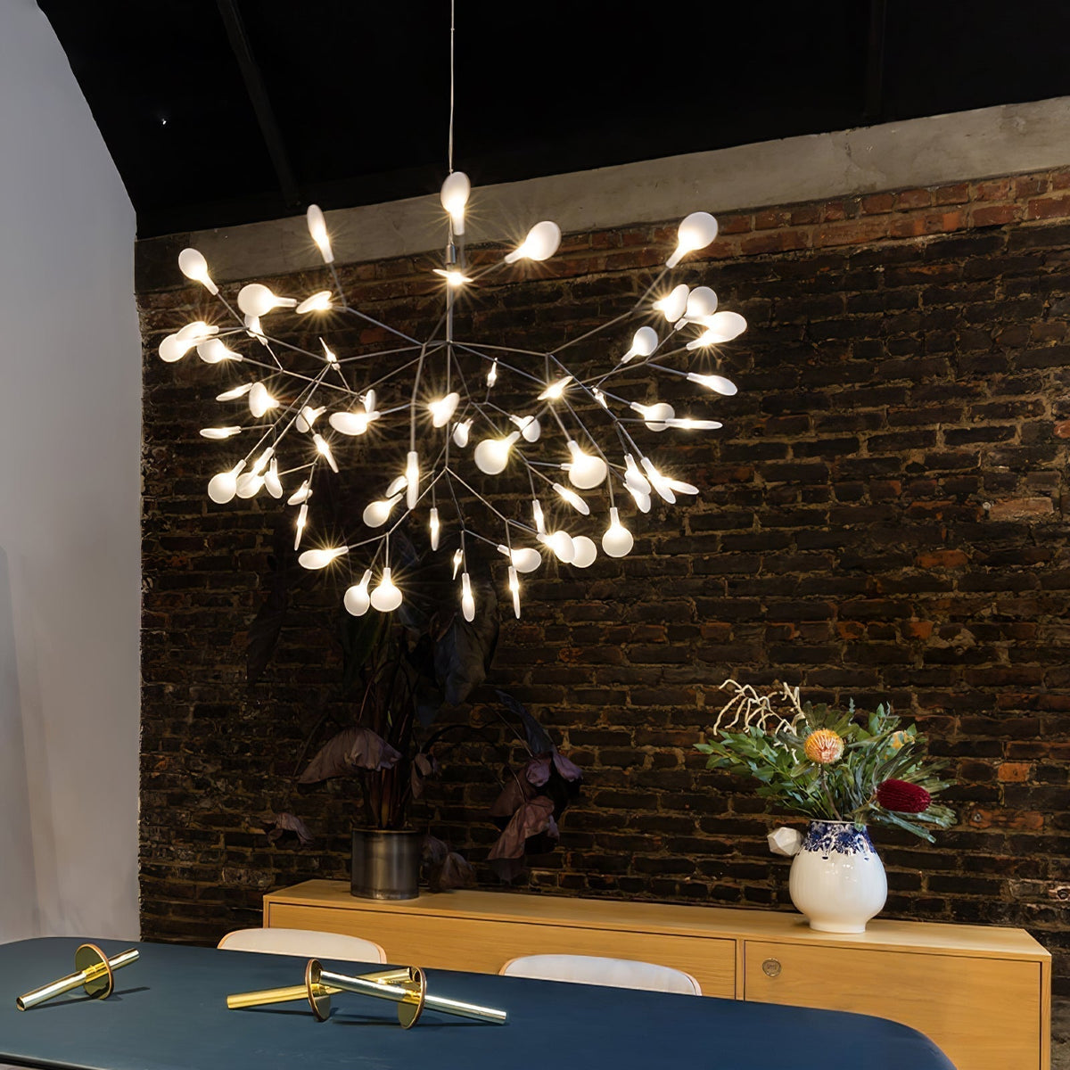 Rose Gold Firefly Led Chandelier