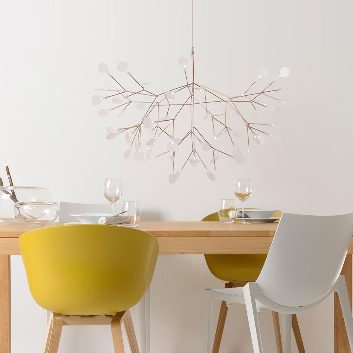 Rose Gold Firefly Led Chandelier
