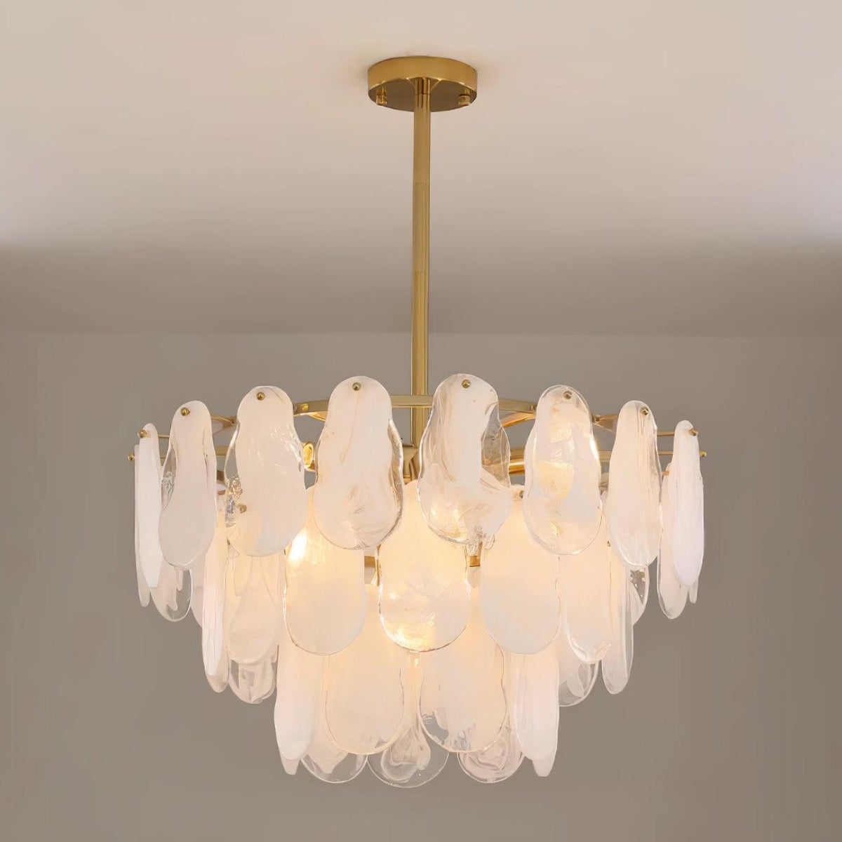 Round Cloud Glass Pendant Light