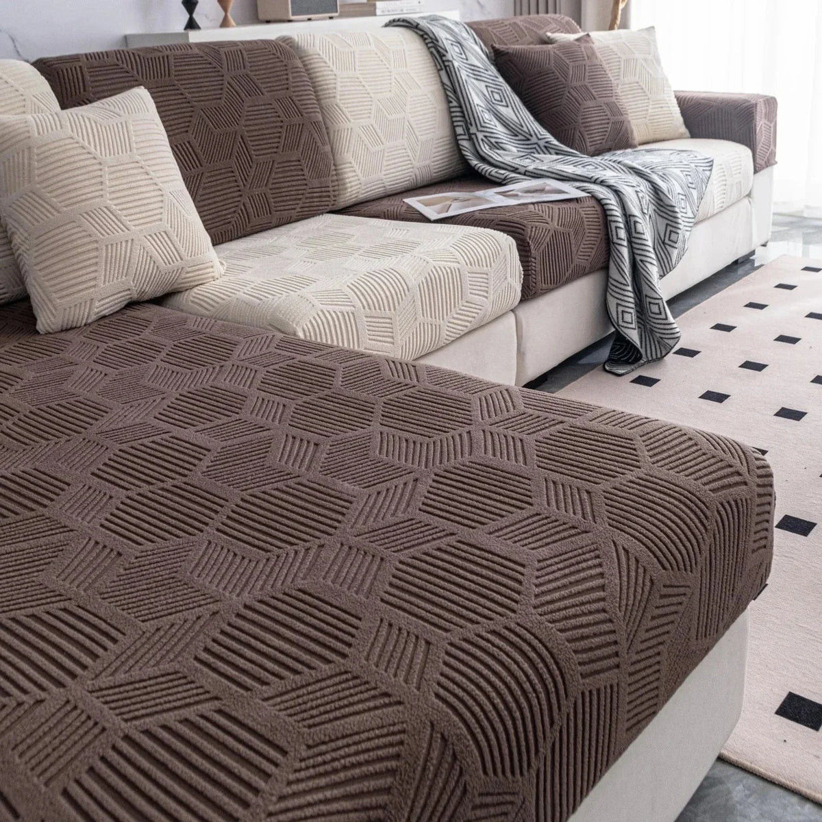 TheCarGoods Geometric Boho Sofa Cover