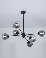 Staggered Glass 6 Light Chandelier