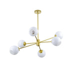 Staggered Glass 6 Light Chandelier