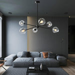 Staggered Glass 6 Light Chandelier