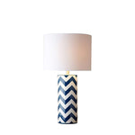 Striped Wave Ceramic Table Lamp