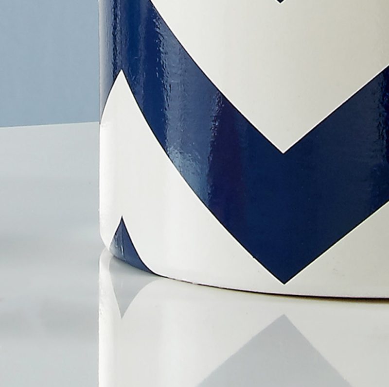 Striped Wave Ceramic Table Lamp