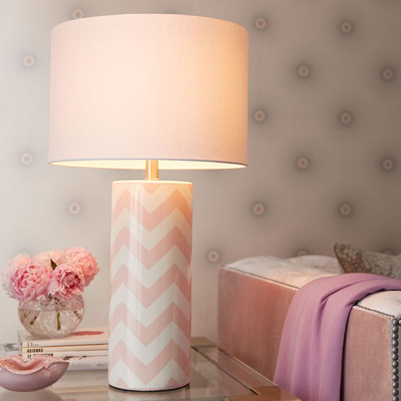 Striped Wave Ceramic Table Lamp