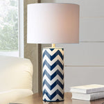 Striped Wave Ceramic Table Lamp