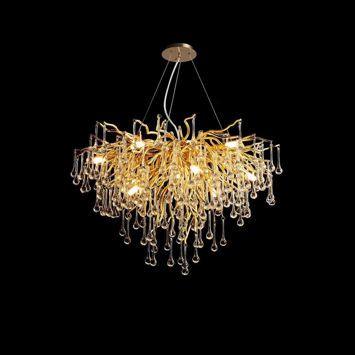 Teardrop Crystal Chandelier
