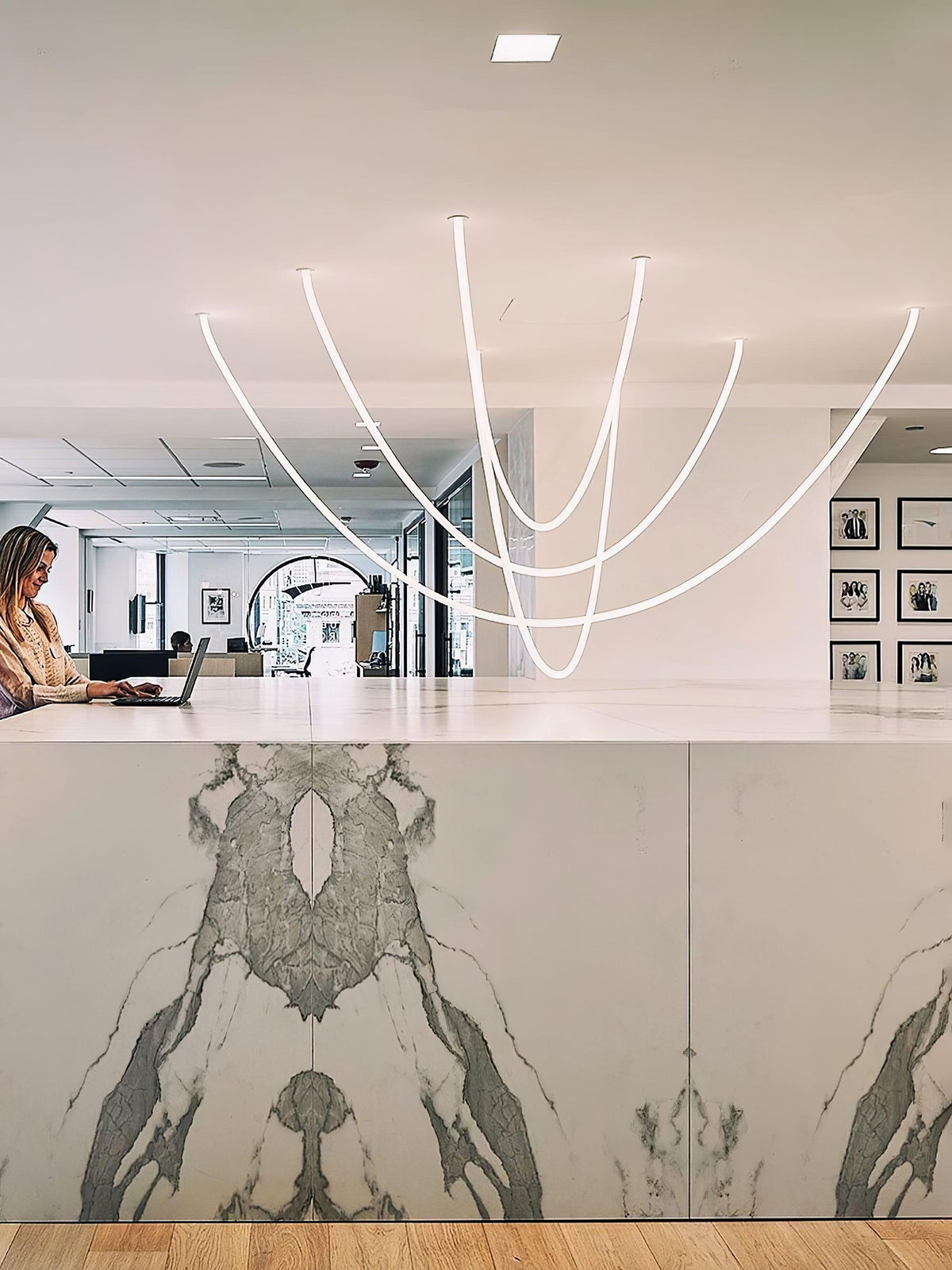 Flexible Curve Line Pendant Lamp