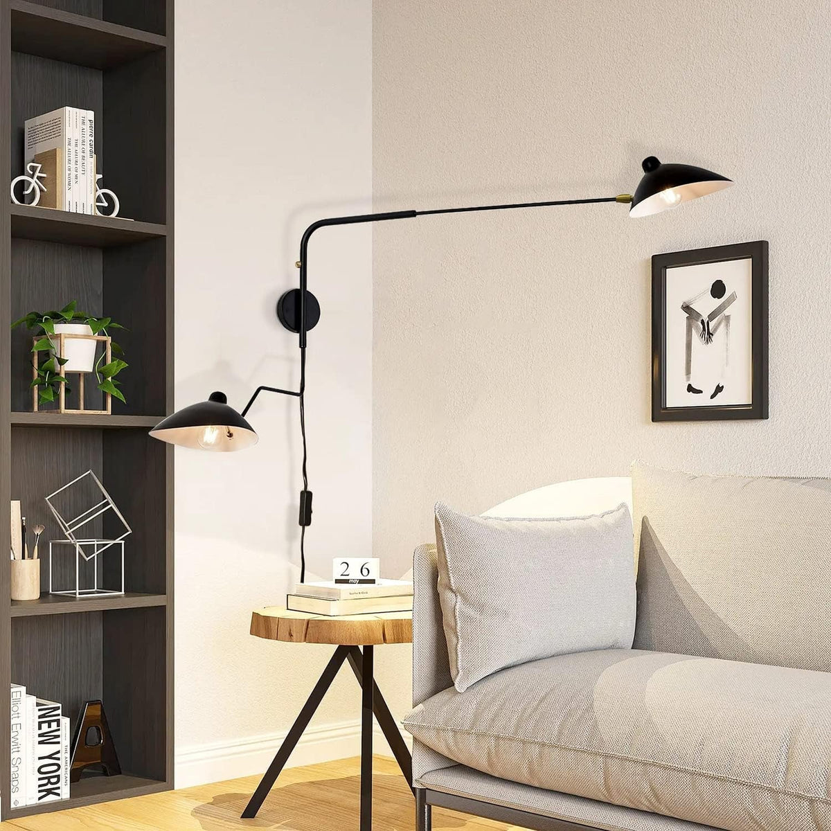 Serge Mouille Plug In Wall Lamp