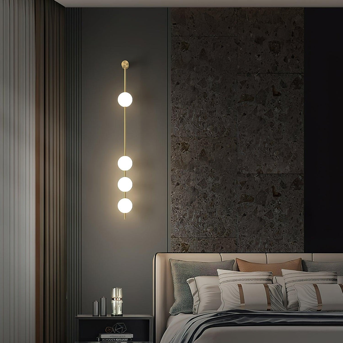 Vertical Balls Wall Lamp