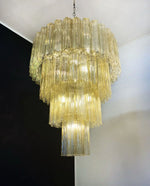 Vintage Murano Amber Glass Chandelier
