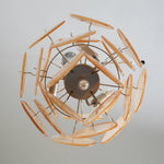 Vintage Murano Gold Glass Disks Chandelier