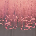Vintage Murano Pink Glass Ceiling Light