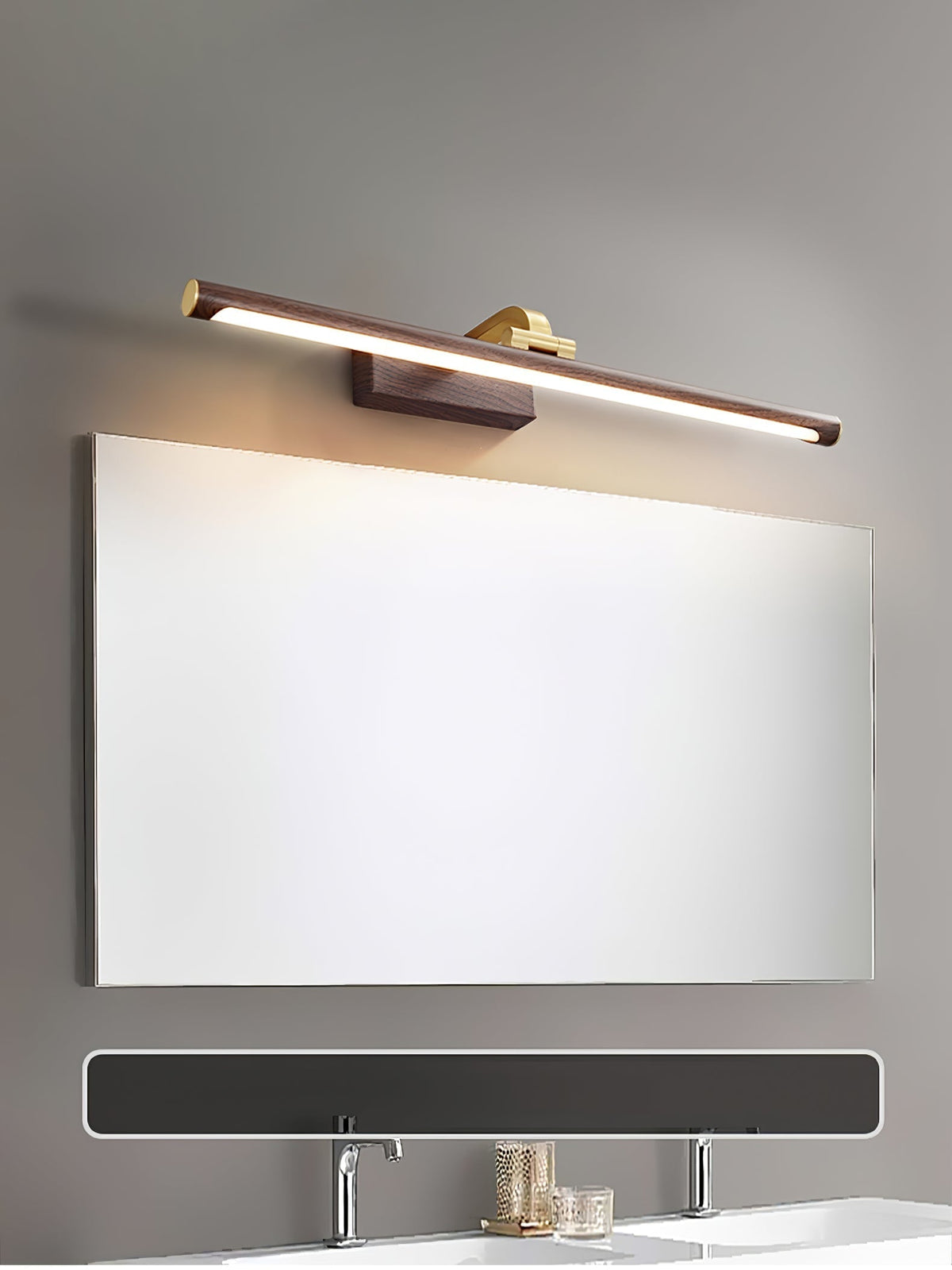 Walnut Linear Led Wall Light