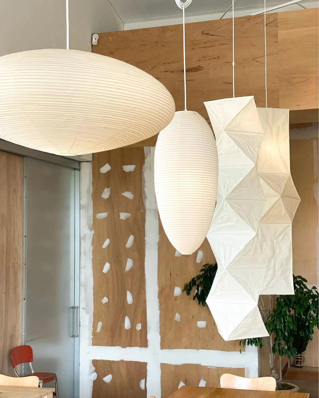 Rice Paper 15A Swag Lights