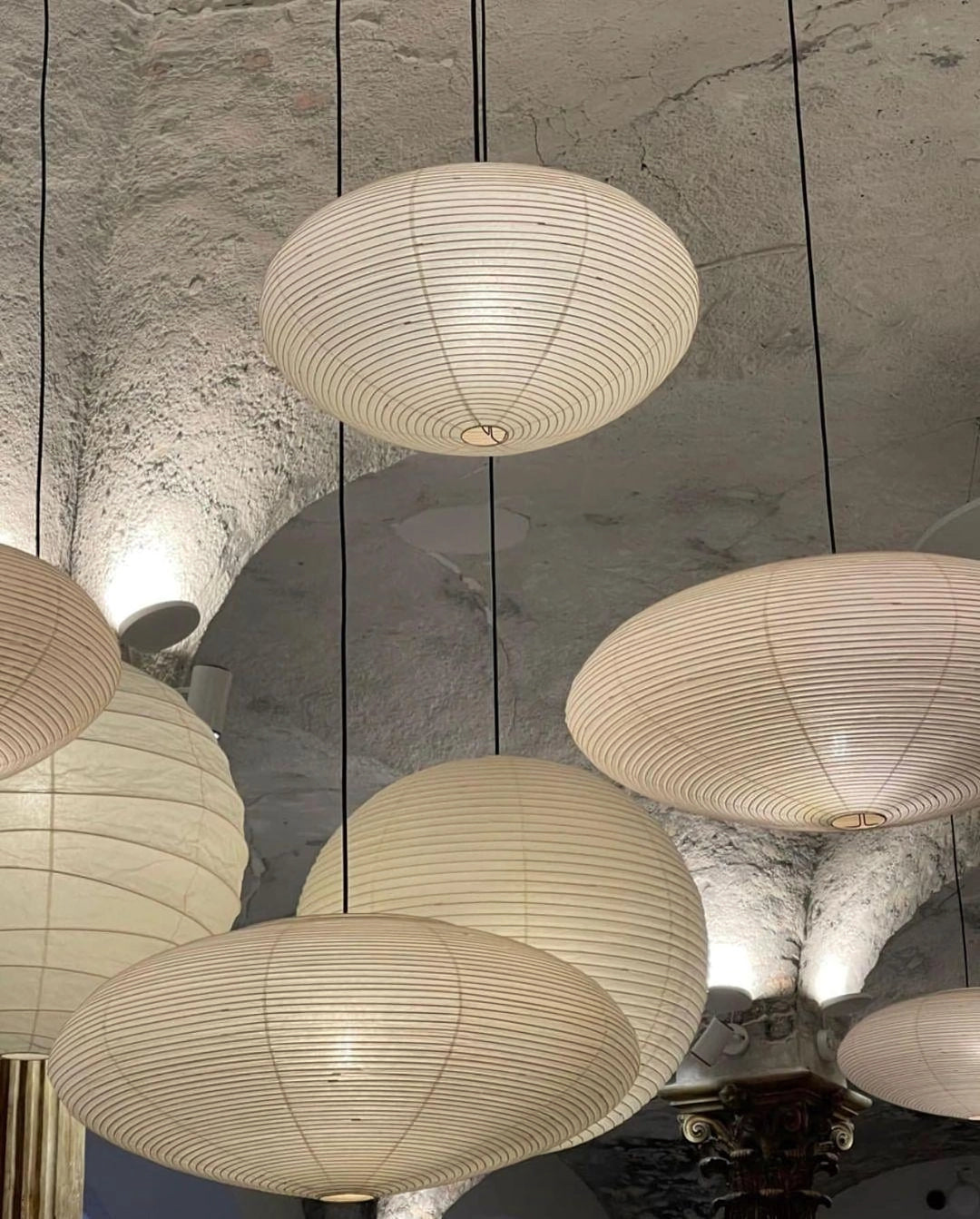 Rice Paper 15A Swag Lights