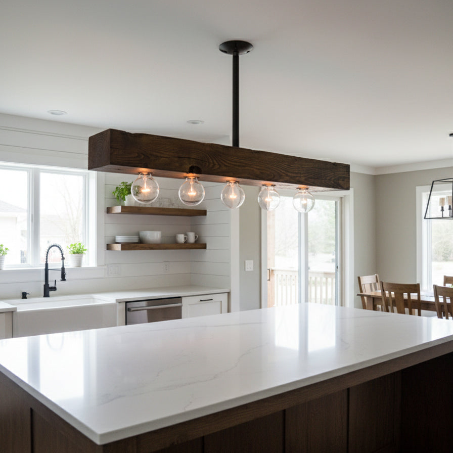 wood-beam-island-chandelier